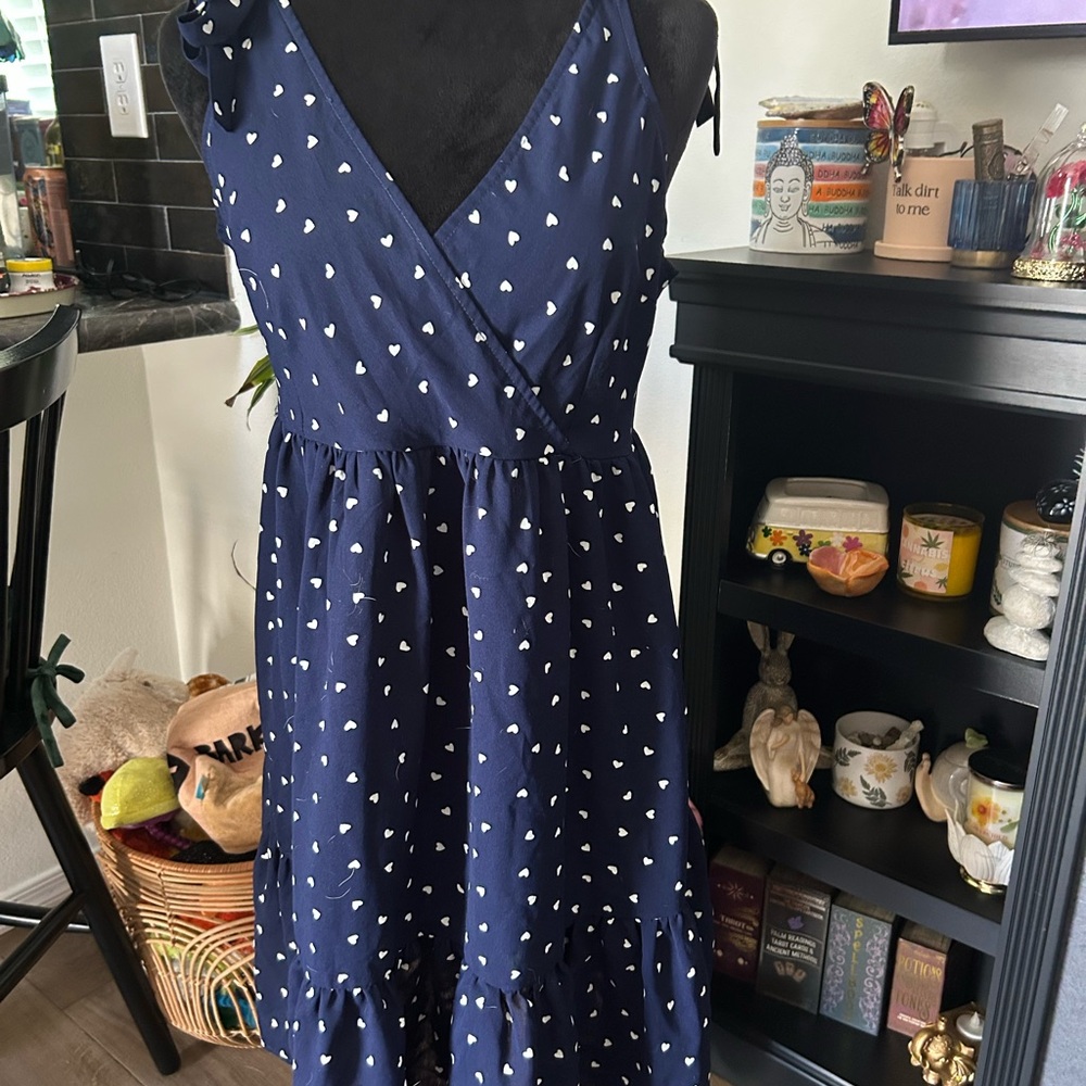 SHEIN may heart print summer dress